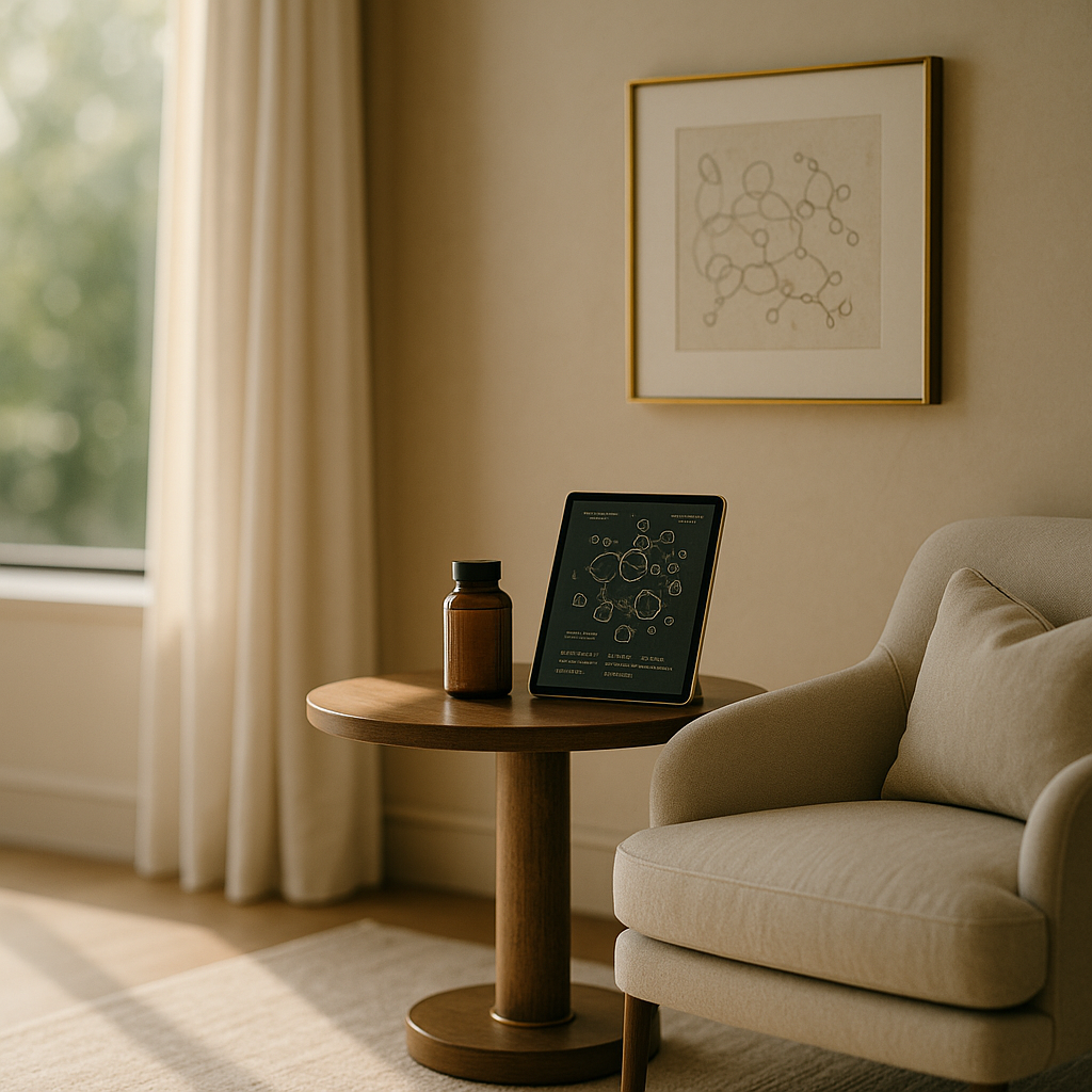 Cinematic ultra‑high‑resolution photograph: inside an upscale contemporary home—randomly choos
